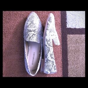 loafers , snake print